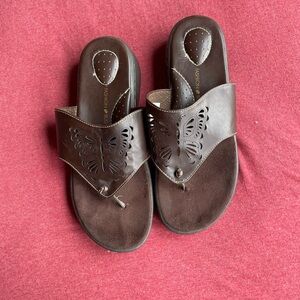 🦋3 for $10🦋 Women’s Brown Butterfly Cutout Slide Sandals